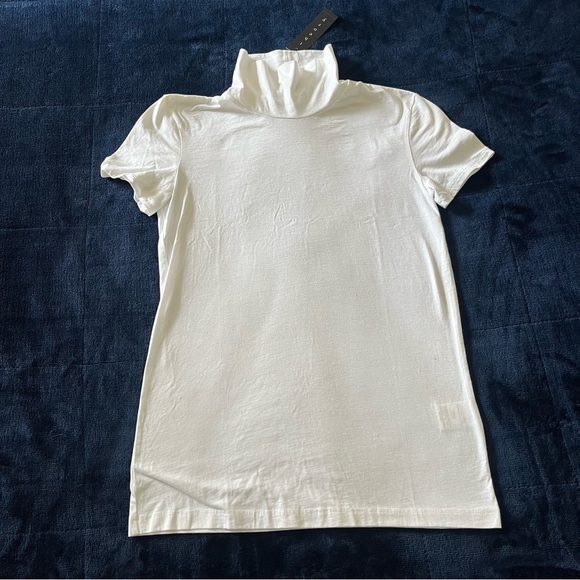 Theory Tops - Theory Elisabeth Turtleneck Short Sleeve Shirt